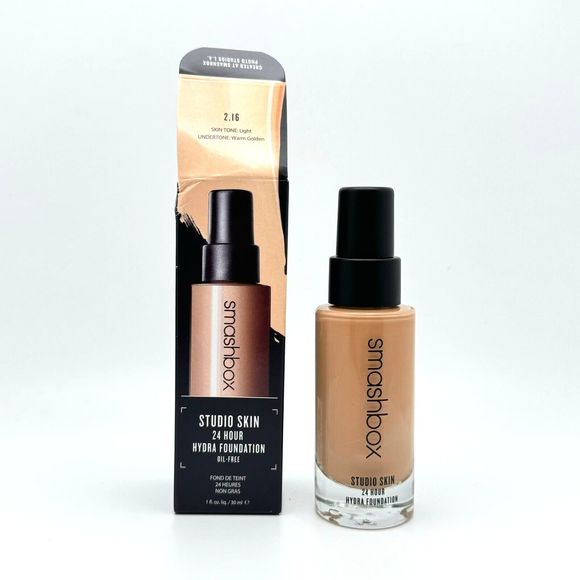 Smashbox Other - Smashbox Studio Skin 24 Hour Hydra Foundation 2.16 Light Warm Golden NEW